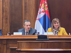 9 April 2021 National Assembly Speaker Ivica Dacic at the constituting meeting of GOPAC